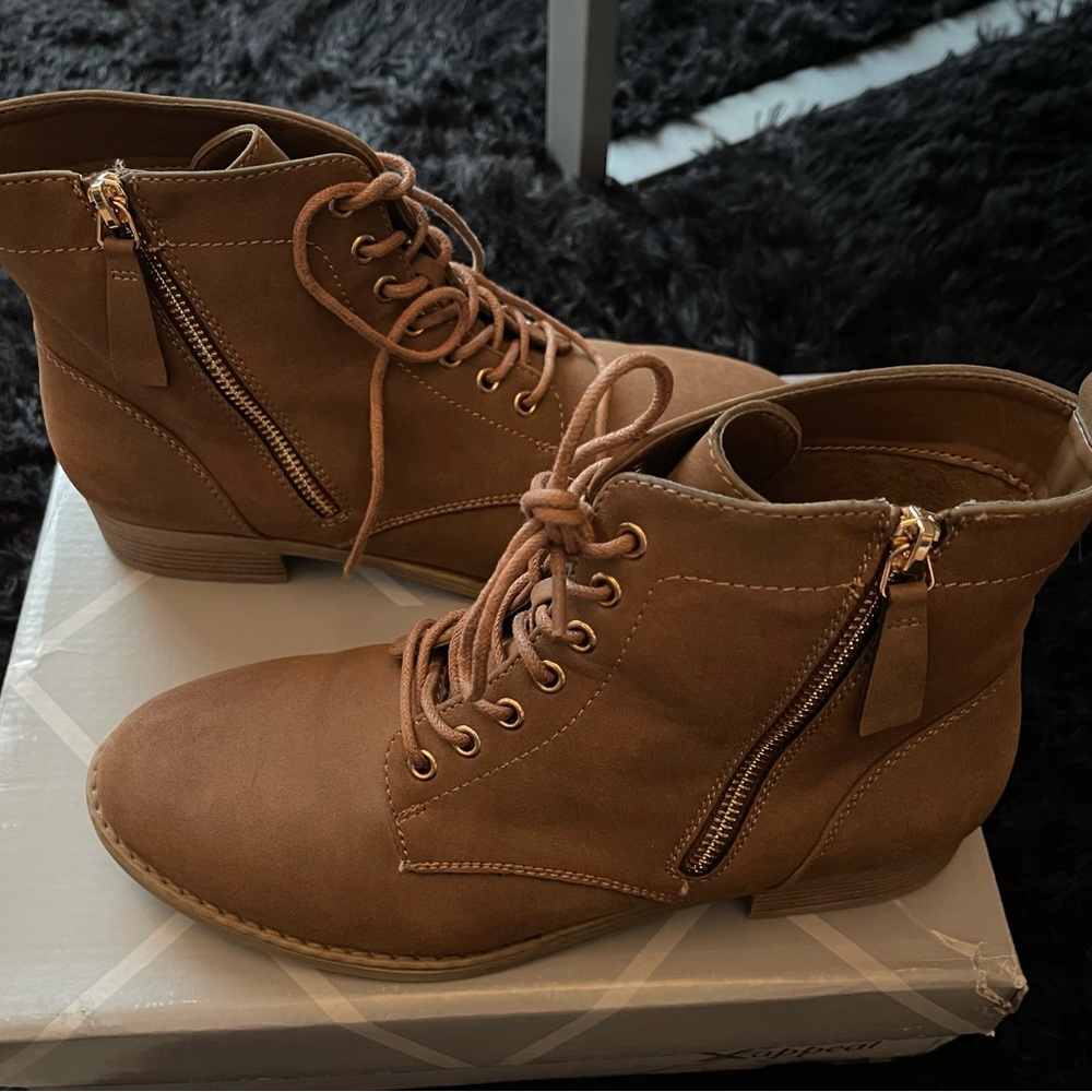 Brown Combat Boots